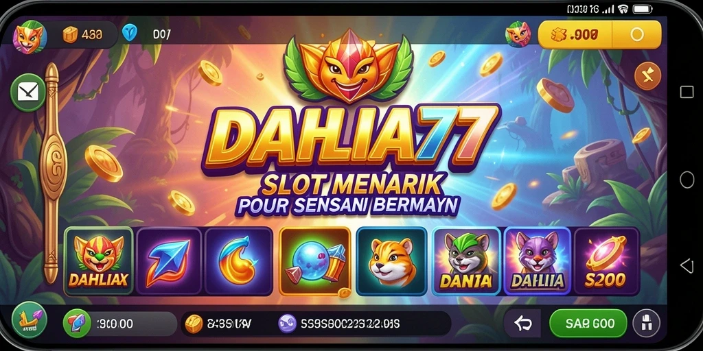 Screenshot gameplay <strong>DAHLIA77</strong> menunjukkan keseruan bermain slot yang mengasyikkan.