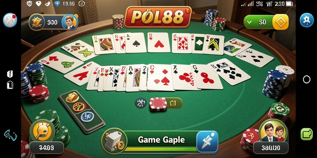 Screenshot gameplay Gaple yang mengasyikkan di POL88.