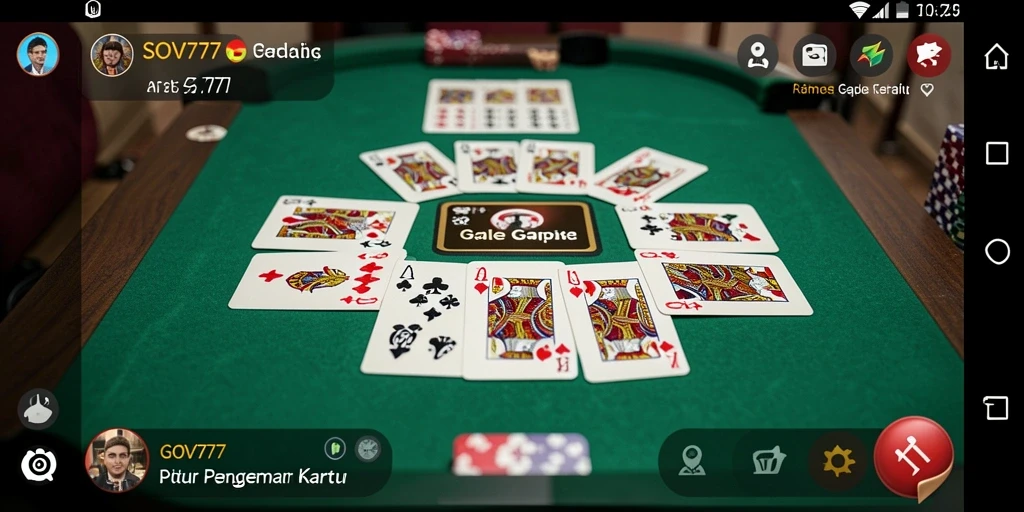 Tampilan menarik dari gameplay Gaple SOV777 yang mendebarkan.